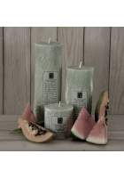 Obrázok pre Sviečka prírodná palmová valec melon/papaya 75x150mm (Candle Design)